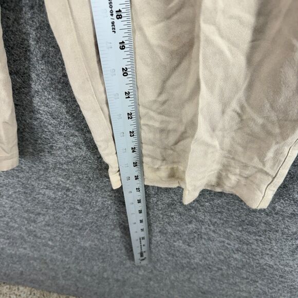 Outback Rider Dress Pants Men 34 Beige Mid Rise Pleated Straight Rayon Pockets - Picture 5 of 7